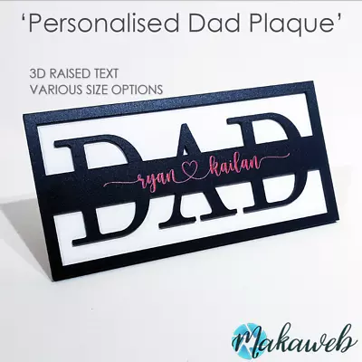 Personalised Dad Plaque | Fathers Day Gift | Dad Sign | Gift For Dad | Dad Gift • £24.99