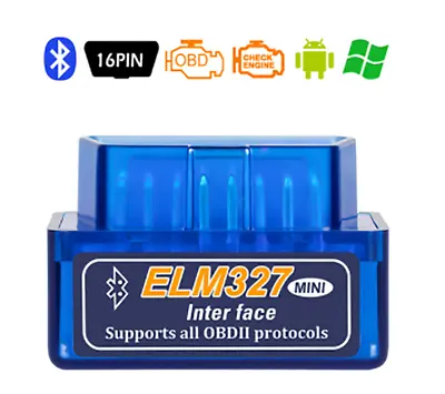 ELM327 OBD2 Code Reader Bluetooth Auto Interface Adapter Diagnostic Scanner Tool • $4.99