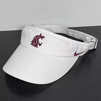 Washington State Cougars Nike Visor White Adjustable Adult Men Womens Unisex • $296.15