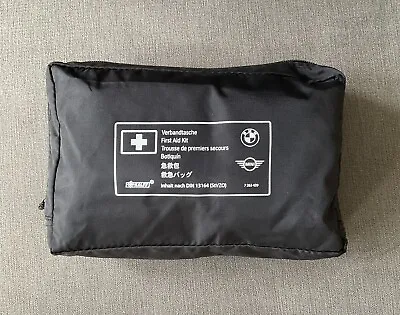 BMW Genuine Emergency First Aid Travel Kit+Black Storage Pouch/Bag 7263439 • £8