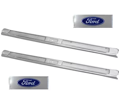 1969~1970 Mustang Door Sill Scuff Plates Right & Left Polished Aluminum Dynacorn • $89.99