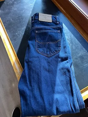 RM Williams Wide Leg Blue Denim Jeans • $15