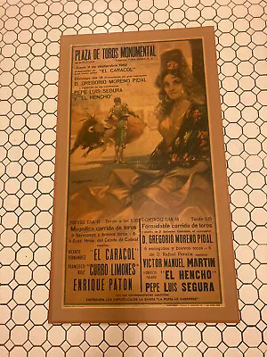 T.G.Soler Plaza De Toros Monumental Barcelona Spain 1969 Bullfighting Poster • $100