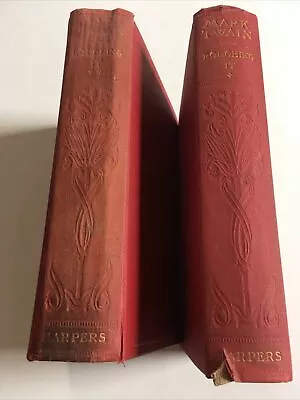 ROUGHING IT - By Mark Twain 1913 Harper & Brothers - 2 Book Set. Good + • $39.99