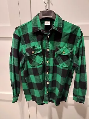 Rothco Buffalo Shirt Mens XL Green Long Sleeve Heavy Flannel Plaid Button Down • $18.99
