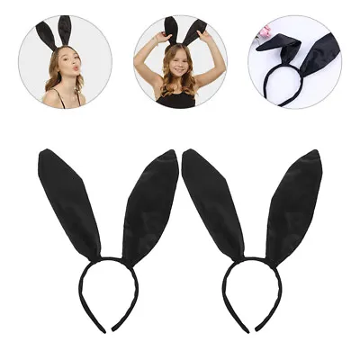 2pcs Sexy Women Dress Up Cosplay Headband Party Headbandss Rabbit Ears Headband • £9.35