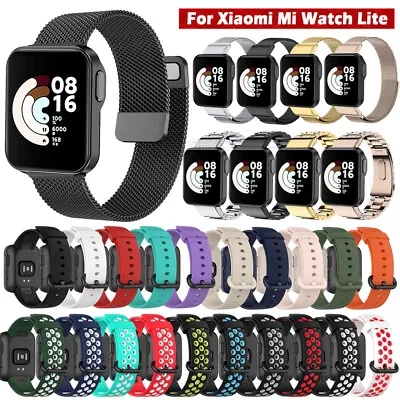For Xiaomi Mi Watch Lite/Redmi Silicone Stainless Steel Strap Band Bracelet Loop • $10.77