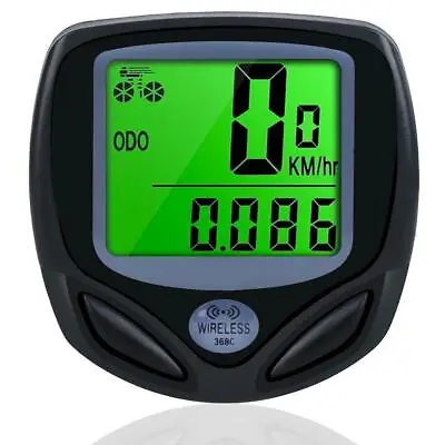 Wireless Bike Computer Speedometer Speedo MTB Bicycle Odometer LCD Waterproof • $15.12