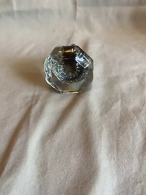 Vintage 8 Point Crystal Glass Door Knob • $9