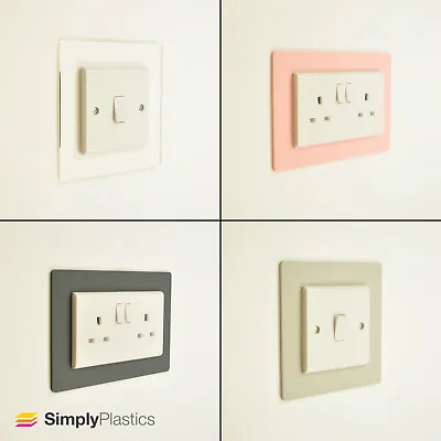 Light Switch Surrounds Perspex® Coloured Acrylic Light Switch Finger Plates • £3.95