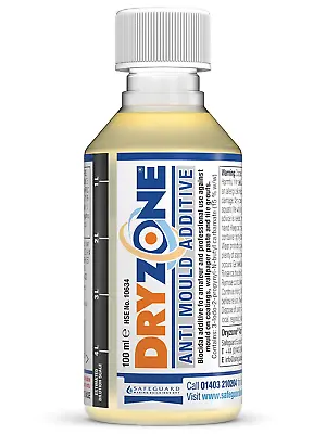 £13.84 • Buy Dryzone Anti-Mould Additive 100ml Concentrate To Make 5L Of Emulsion, Vinyl, Or