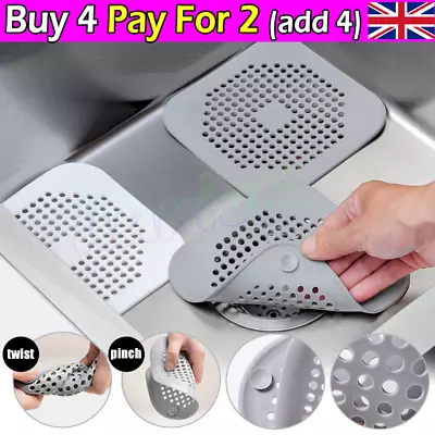 Hair TrapShower Bath Plug Hole Waste Catcher Stopper Drain Sink Strainer Filter • £2.99