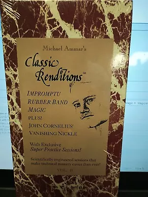 CLASSIC RENDITIONS BY MICHAEL AMMAR VOLUME 2 VHS Tape • $8.29