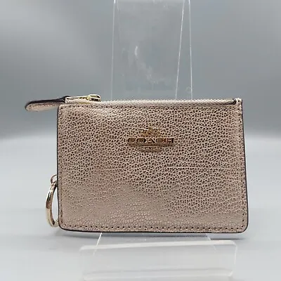 £45 • Buy COACH Zip Pink And Silver Card Case