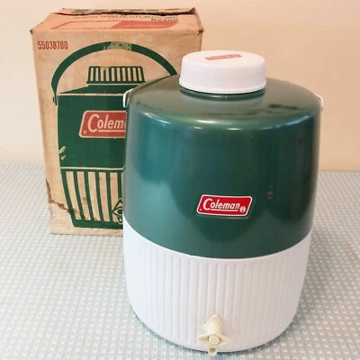 $35 • Buy Coleman Water Jug Cooler 3 Gallon With Original Box. Made In Kansas 1973