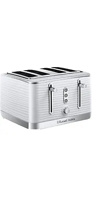 £20 • Buy Inspire White Toaster, Russell Hobbs 24380 4 Slice High Gloss Finish