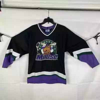 Vintage 90s Starter Minnesota Moose IHL Hockey Jersey MEDIUM Embroidered • $74.99