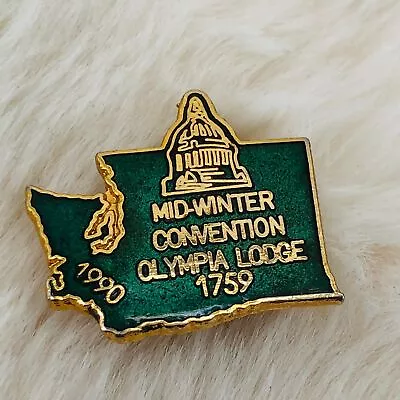 1990 Olympia Washington Loyal Order Of The Moose Lodge Enamel Member Lapel Pin • $5.99