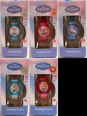 Watch DISNEY FROZEN Elsa Anna Olaf Princess Flashing Lights Digital 5 Styles NEW • $15.95