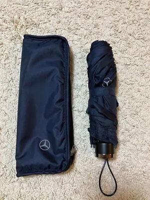 Mercedes Benz Novelty Folding Umbrella Dark Blue Japan NEW Rare • $79