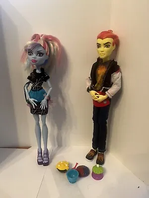 Mattel Monster High Classroom Partners Home Ick Abbey Bominable And Heath Burns • $45