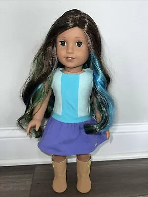 American Girl Doll Truly Me 89 Street Chic Green Blue Hair Very Nice Condition • $75
