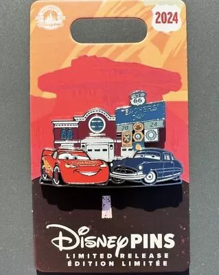 2024 Disney Parks Pixar Cars Lightning McQueen Doc Hudson Teacher Day Pin LR • $25.50