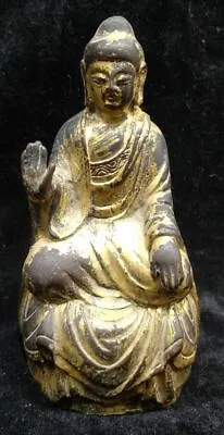 4.7  Old Tibet Tibetan Gilt Bronze Shakyamuni Buddha Statue • $179.99