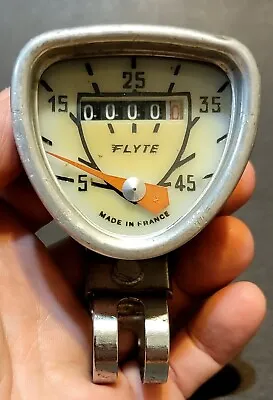 Vintage Huret Flyte Bicycle Speedometer W/ Mount • $25.44