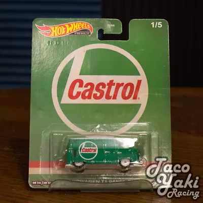 Volkswagen T1 Panel Bus (Castrol) - Vintage Oil - Hot Wheels Premium (2023) • $13.99