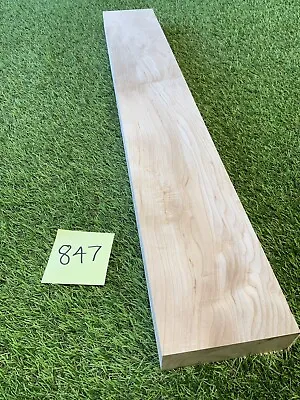 Hardwood Timber Maple Offcut Wood Project Shelf Beam 41mm X 135mm X 885mm (847) • £70