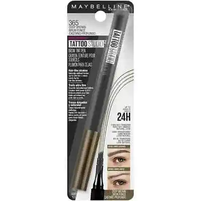 Maybelline Tattoo Studio Brow Tint Pen Makeup 365 Deep Brown • $9.99