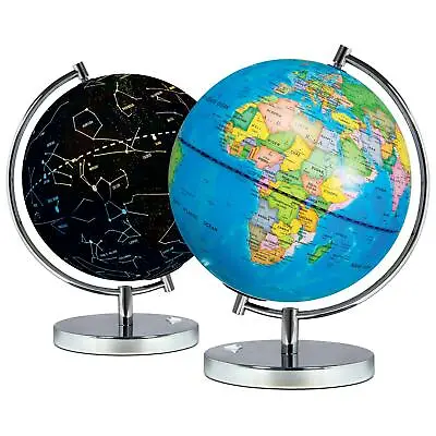 Science Kidz 2 In 1 Illuminated World Globe Light Up Constellation Night Lamp • £18.99