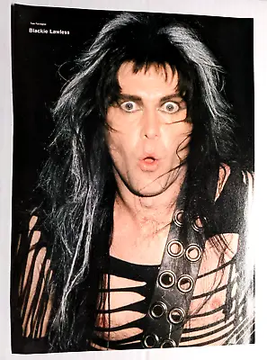 W.a.s.p. / Blackie Lawless / Magazine Full Page Pinup Poster Clipping (5) • $12.99