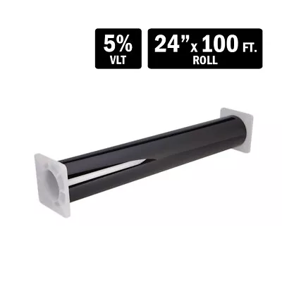 Tview T2BK0524 2 Ply 5% VLT Window Tint - 24″ X 100 Ft. Film Roll • $74.99