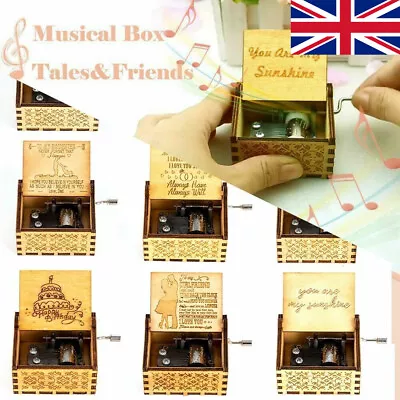 £5.99 • Buy Wooden Engraved Music Box - You Are My Sunshine - Gift For Family