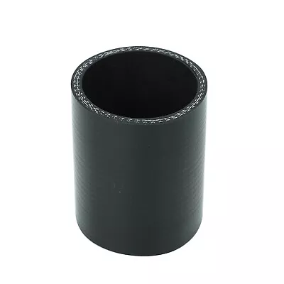 Black 3  Inch ID:76mm Straight Silicone Hose Coupler Turbo Intercooler Pipe • $7.40