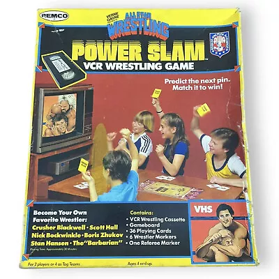 Remco 1986 Power Slam VCR/VHS All Star Wrestling Game AWA Verne Gagne 12010-RARE • $89.87