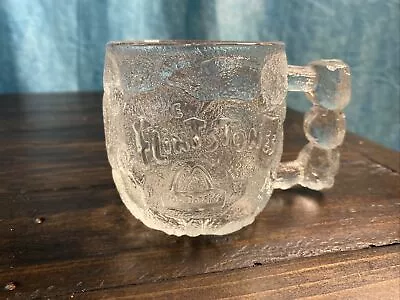 The Flintstones Rocky Road Mug RocDonald's McDonald's 1993 USA MADE Clear Glass • $12.99