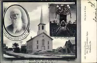 Vinalhaven ME Maine Church & Reverend C1910 Postcard • $6.92