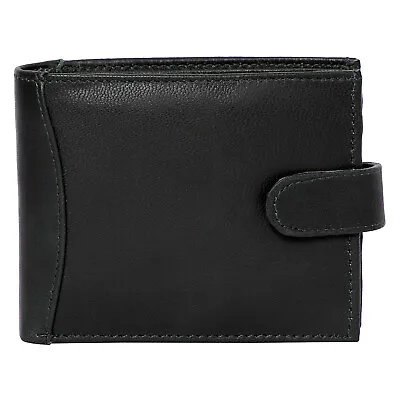 Gents Real Leather Wallet RFID SAFE Contactless Card Blocking ID Protection 340 • £6.99