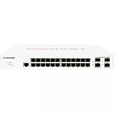 Fortinet FortiSwitch 124E 24 Port IU 24x10/100/1000 4xGigabit SFP FS-124E • $371.53