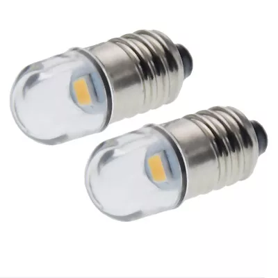 Warm White E10 Screw Led Bulb For Flashlight Torch Head Lamp Light 3V 6V 12V DC • $2.37