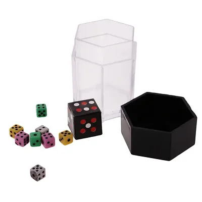 1Set Explosion Dice Mini Colorful Dice Change Size Kids Magic Trick Toy • £4.27