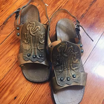 Size 69 Medusa Vintage Sandals With Snake Design Fit Like 6.5 • $37