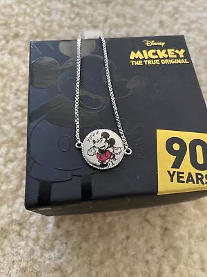 Disney Mickey Mouse Bracelet Anklet Silver Plated New • $14