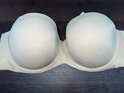 Pre-owned Lane Bryant Cacique Lightly Lined Strapless Bra Sz 42dd • $16