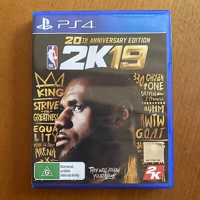 NBA 2K19 20th ANNIVERSARY EDITION (G) PS4 OZ SELLER • $17.99