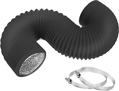 4 Inch 8 Feet Flexible PVC Dryer Vent Hose Air Ducting For Heating Ventilation • $13.70