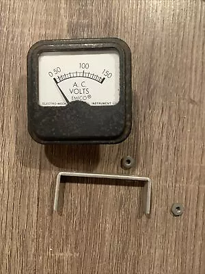 Vintage AC Volt Meter Gauge Emico Electro-Mech Instrument USA 2.25  • $10